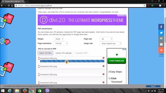 Convert Any Image Files(JPEG, png etc.) To PDF free (Online) смотреть онлайн