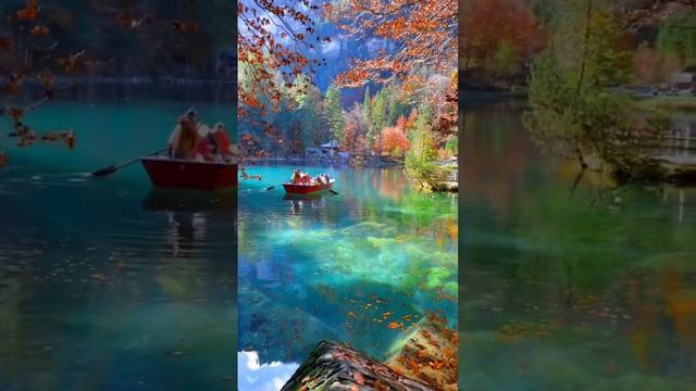 Швейцария, озеро Блаузее\Switzerland, Lake Blausee