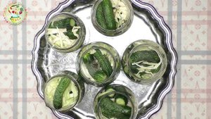 Хрустящие маринованные #огурцы с капустой