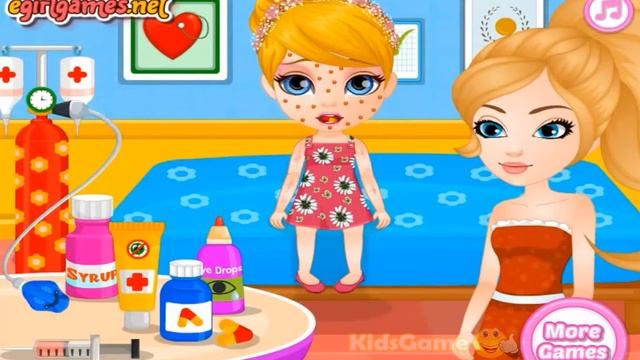 Барби, лечение аллергии ▬ Baby Barbie Allergy Attack, игры для детей смотреть онлайн