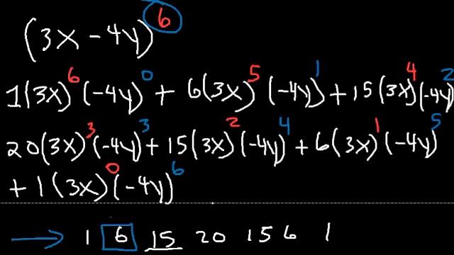 Binomial Theorem Expansion, Pascal's Triangle, Finding Terms & Coefficients, Combinations, Algebra смотреть онлайн