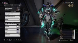 warframe 4 skins GARUDA PRIME fashion frame