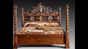 Деревянные кровати своими руками. Резные кровати. Резьба по дереву кровать