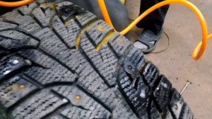 Восстановление ошиповки покрышкам Hankook Winter i*Pike RS W419
