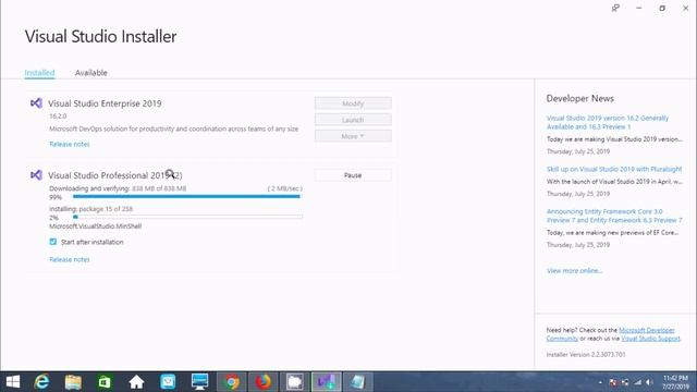 install node.js visual studio 2019 смотреть онлайн