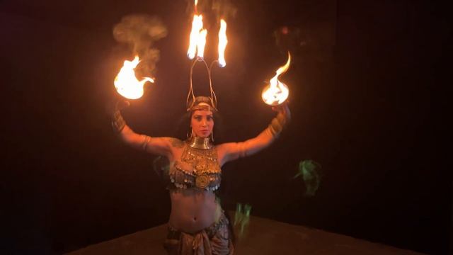 SYLVIA YSSEI-TRIBAL FUSION BELLYDANCE WITH ELEMENTS- FIRE DANCE