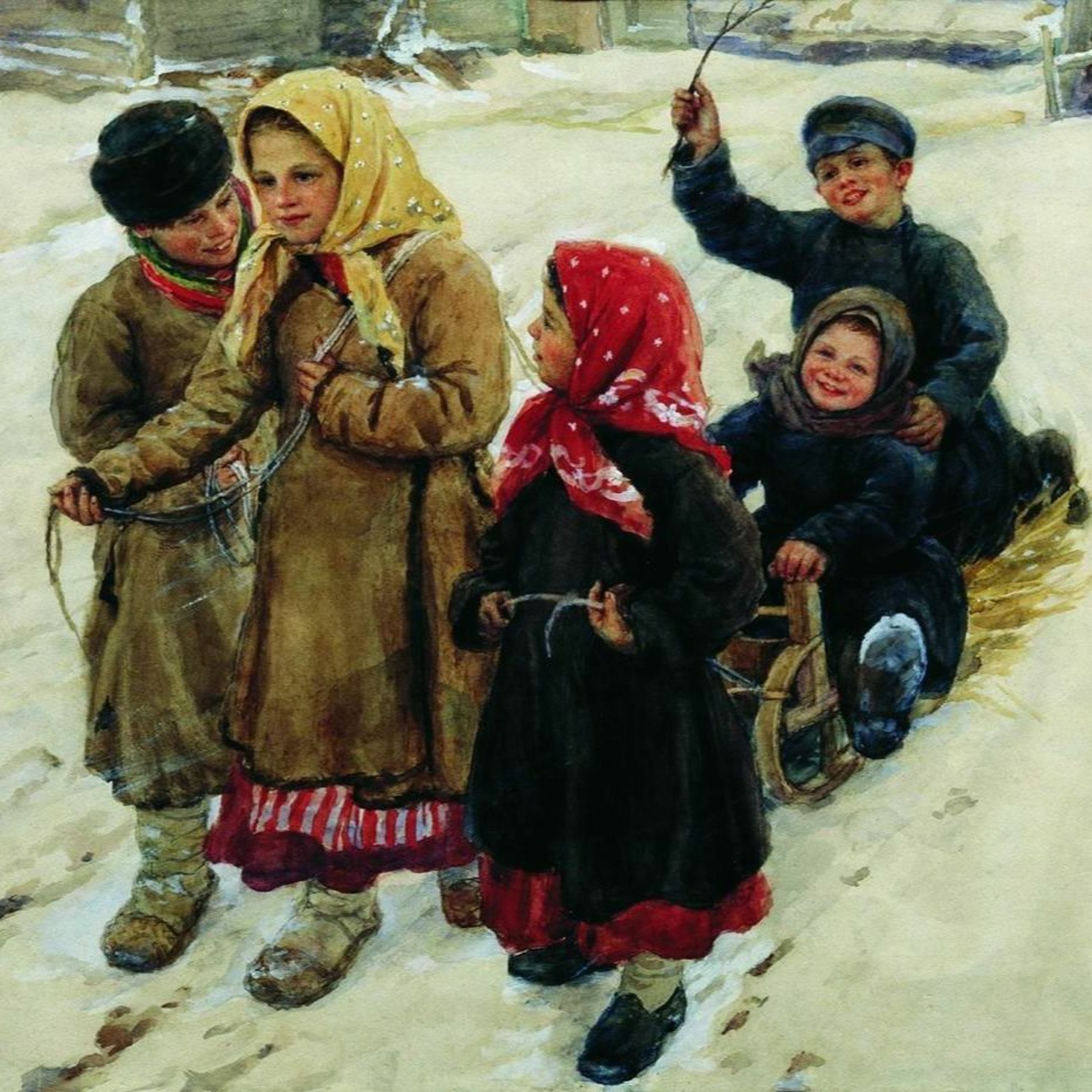 Картина тройка Федот Сычков