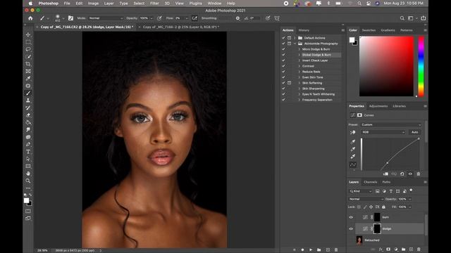 HOW TO DO GLOBAL DODGE AND BURN IN PHOTOSHOP (Image by Wale Visuals)