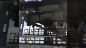 Пробная разводка Кузьминского моста