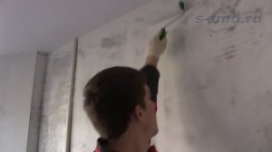 Подготовка стен под покраску и декоративную штукатурку. Как наклеить стеклохолст паутинку
