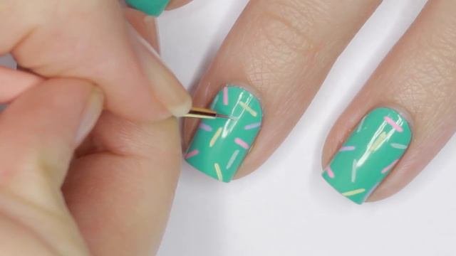 Confetti SPRINKLE Nails 🍦 Nail Art For Birthday Parties Or Summer