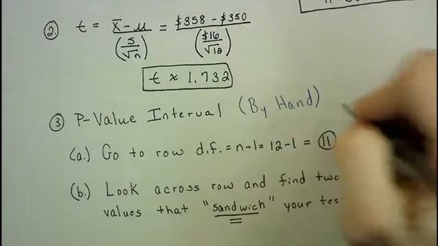MAT 160 Video Lecture:  Hypothesis Testing for True Mean_T-Tests смотреть онлайн
