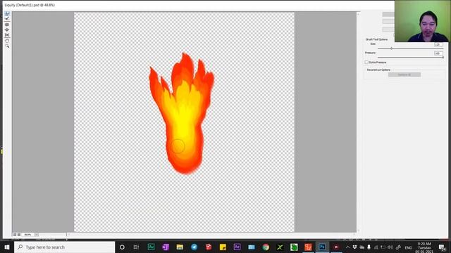 Use Brush Tools to draw fire with filter liquify and animate in Cartoon Animator 4 - Step by Step