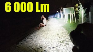 МОЩНЫЙ ФОНАРЬ Sofirn SP36 6000LM НОЧНОЙ ТЕСТ