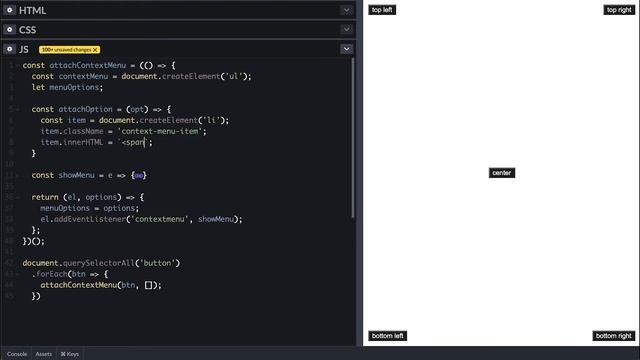 Custom Right-Click Context Menu with Javascript and CSS смотреть онлайн