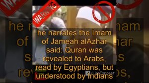 Makki alHijazi's lies: Quran was understood in India