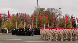 Парадные расчёты (военные, юнармейцы, кадеты, делегации из регионов России) на Параде Памяти