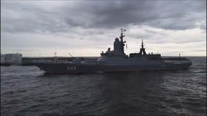 Проход  боевых кораблей по Кронштадтскому корабельному фарватеру.