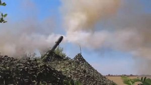 Боевая работа расчетов гаубиц «Гиацинт-Б»