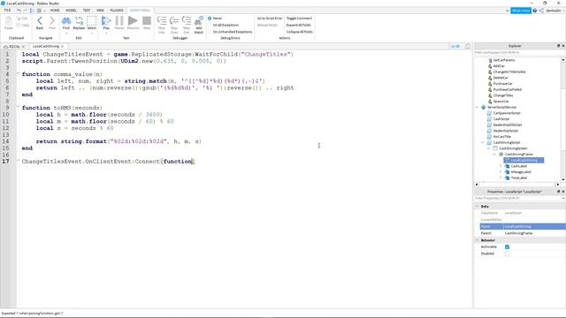 Как сделать начисление денег за вождение автомобиля в Роблокс Студио | GUI, DataStore