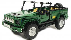 Собираем армейский джип Lego Technic - Cada C51015 Army jeep