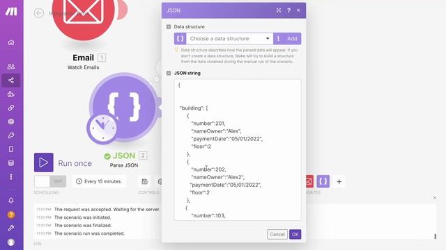 Make.com Course. Day 1. Make essentials, JSON, Arrays and Collections, Data Structures.