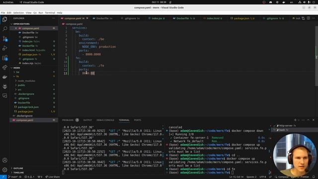 Containerizing a MERN Stack App With Docker Compose – смотреть видео ...