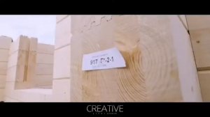 Монтаж дома из клеёного бруса 1 часть