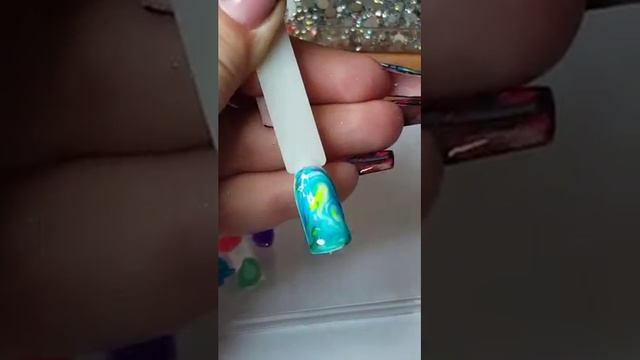 Дизайн ногтей. Акварель от данс легенд. Юлия Билей. ЧАСТЬ 2