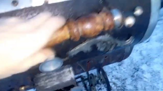 мангал из газового баллона//Поздравление с днём влюблённых, жарим шашлык. смотреть онлайн