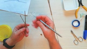 Part 3. We make windmills.  Снежноягодник  из холодного фарфора. Часть 3.  Ствол