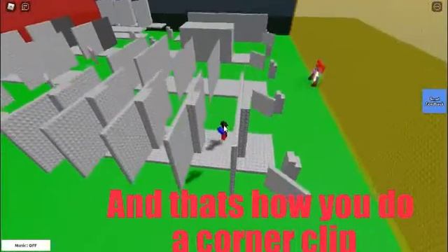 how to do a corner clip in roblox смотреть онлайн