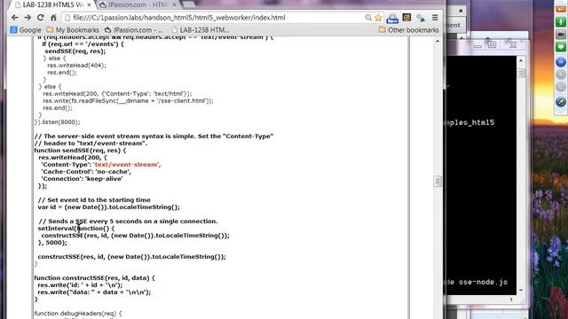 HTML 5 Web Worker, SSE, Drag & Drop