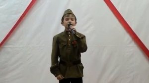 Касымов Тимур 9 лет "Папа мой российский офицер "