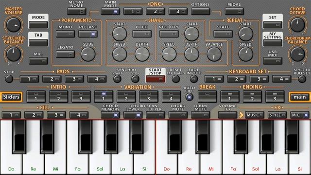 Como ativar o acompanhamento com acordes do teclado virtual ORG смотреть онлайн