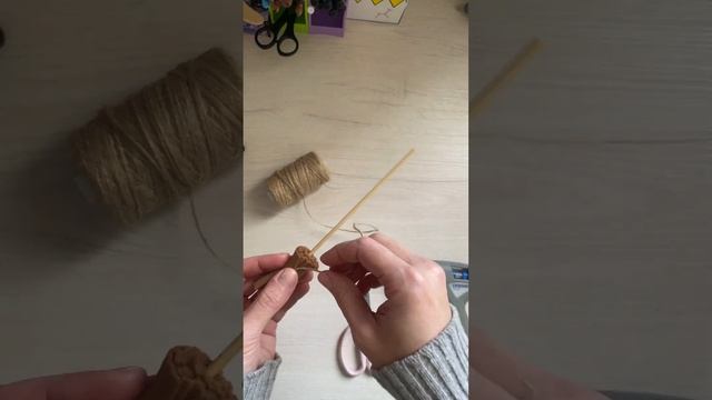 Witch broom for doll // Метла для куклы ведьмы