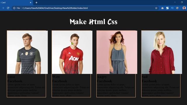 Html Css Card Design 2023, html css card design without bootstrap bangla 2023