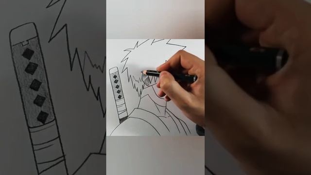 how to draw kakashi #animedrawing #drawing #art