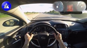 Opel Insignia OPC TOP SPEED DRIVE ON GERMAN AUTOBAHN