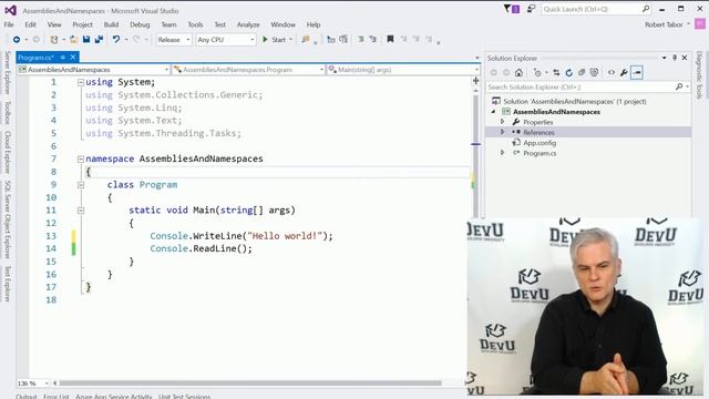C# Fundamentals for Absolute Beginners  17 Understanding Namespaces