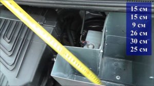 Размеры багажника в моторный отсек в Рено Логан 2 Яшка ТВ