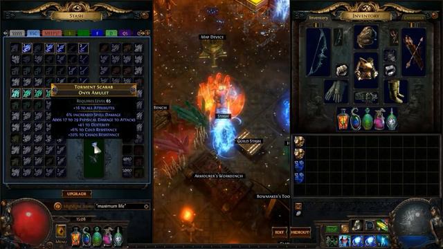 3.1 Crafting the New 1 Damage Life Amulet in Path of Exile - Viper Beads Onyx Amulet