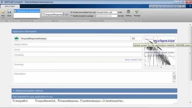Getting Started Standalone Applications using MATLAB Compiler смотреть онлайн