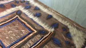 Плед из шерсти [ Мокрое валяние ] мастеркласс от Ирины