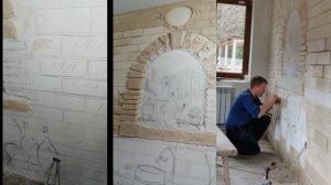 Барельеф на заказ из гипса (гипсовый). Роспись и декор стен. Настенный декор (bas relief, sculpture