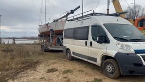 Транспортировка килевой яхты