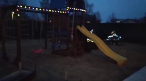Гирлянды на солнечных батарейках для дачи - отзыв, видео