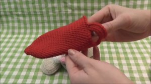 Развивающая игрушка. Для логопедических занятий. Вязаная кошечка .