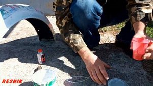 Наносим цировки на МТ Днепр, когда уже покрашено.