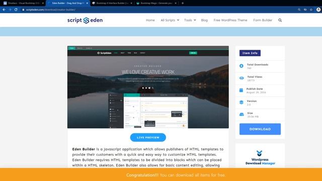 Bootstrap и четыре интересных сайта?: shoelace.io, scripteden, layoutit.com/build и pikock смотреть онлайн